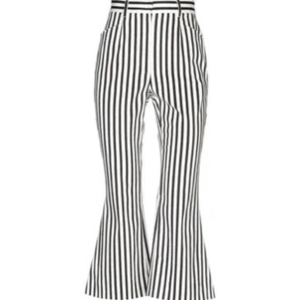 NWT Women’s Dolce & Gabbana Striped Wide Leg Pants Size US 8 IT 44
